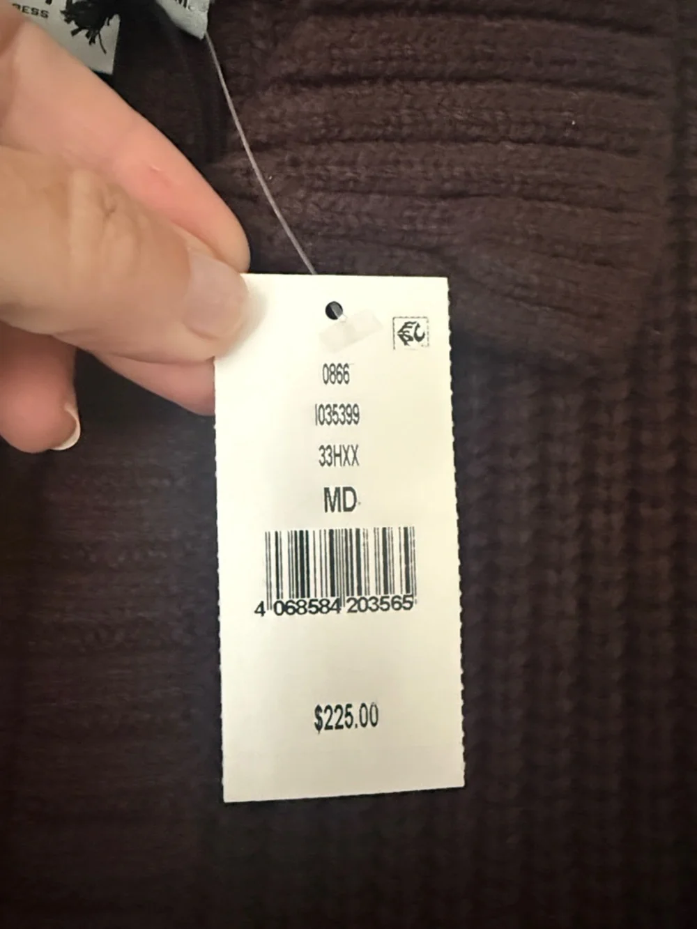 Carhartt Dark Brown Ribbed Zip Front Knit Jacket - Picture 2 of 6